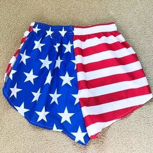 Boa American flag running shorts size small